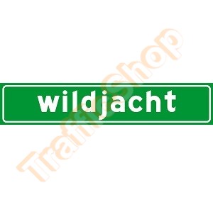 Autobord WILDJACHT sticker 50x10cm